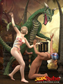 Two busty girls tame dragon, gets into a - Picture 3