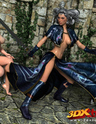 Alluring dame loses her striking blue dress to partake in a passionate
