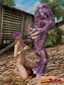 Purple-haired steampunk babe is fucked - Picture 4