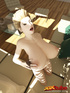 Edgy blonde girl with balloon tits spreads legs on couch, exposes pussy!