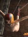 Punk babe hangs off chains naked to - Picture 9