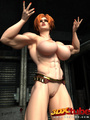 Redhead with huge muscles with big boobs - Picture 4