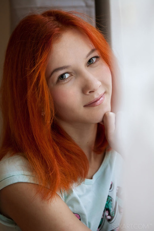 Babe with orange hair spends afternoon f - XXX Dessert - Picture 1