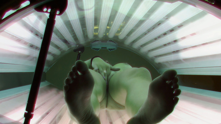 Brunette undressed leopard t-shirt and jeans miniskirt - XXXonXXX - Pic 9