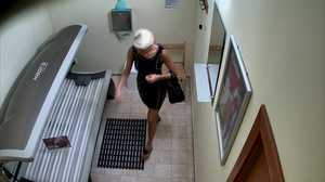 Glamorous long-legged blonde in sexy short black dress - XXXonXXX - Pic 8