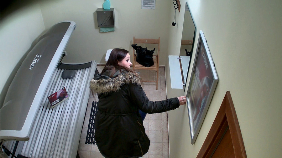 Big-breasted brunette in sexy black panties and pink t-shirt - XXXonXXX - Pic 1