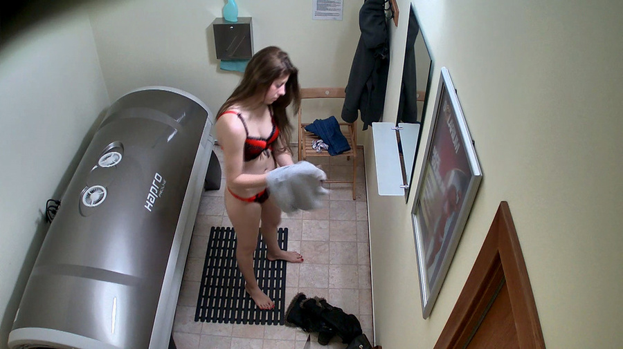 Skinny small-tit girl in black & red see-through lingerie - XXXonXXX - Pic 7