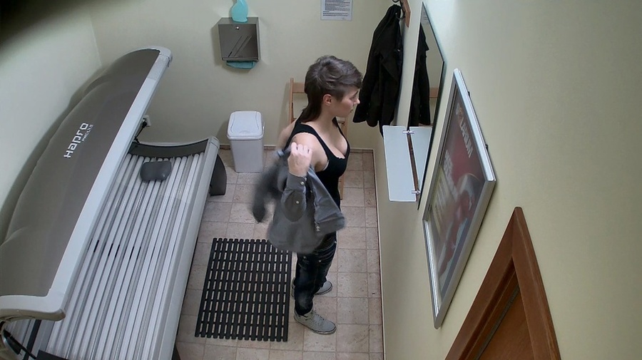 Short-haired cutie in black panties and sexy white bra - XXXonXXX - Pic 8