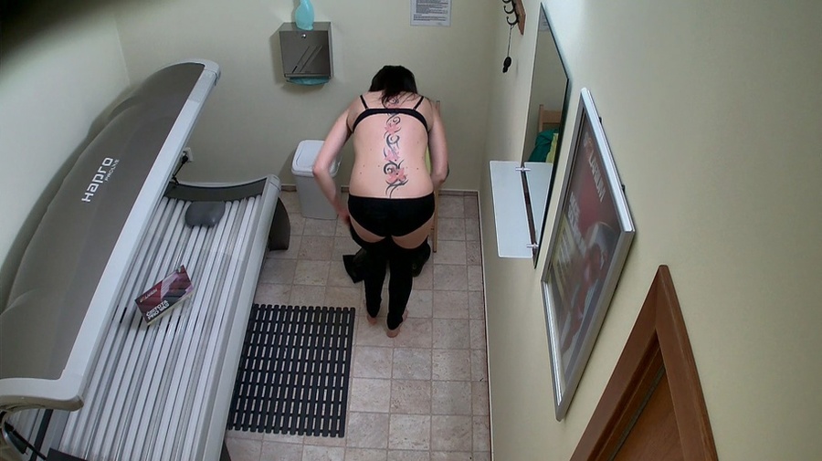 Brunette in green pullover and hot black lingerie - XXXonXXX - Pic 2