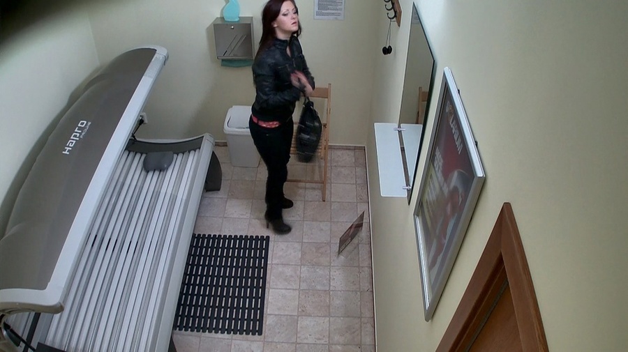 Tanned young girl undresses her black pants and colorful panties - XXXonXXX - Pic 8