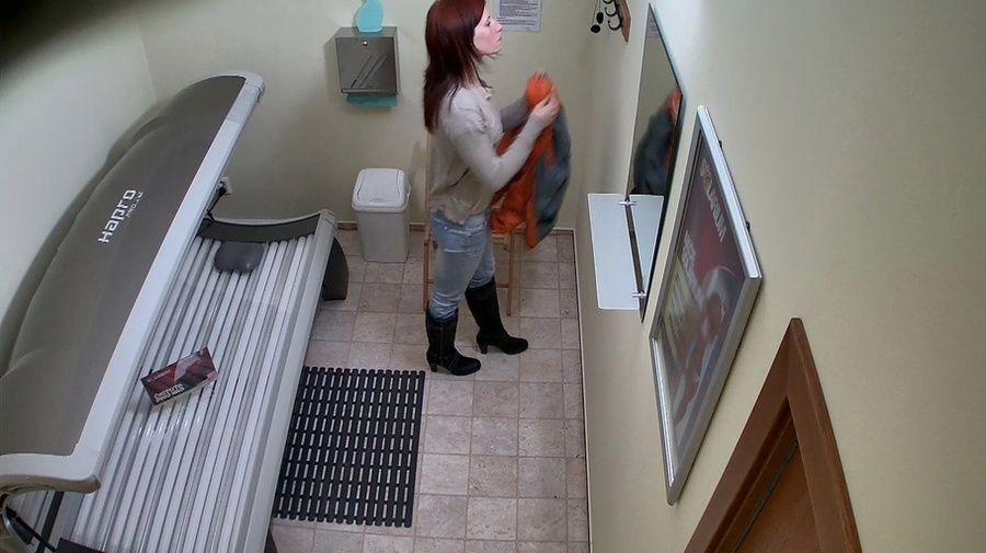 Redhead girl in blue jeans and sexy lace lingerie - XXXonXXX - Pic 1