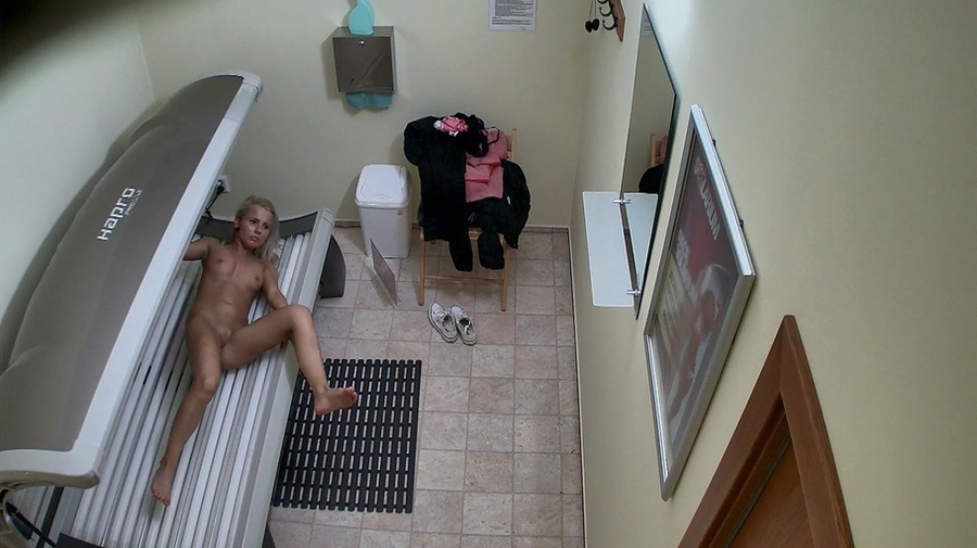 Shiny blonde takes off pink shirt and black pants - XXXonXXX - Pic 9