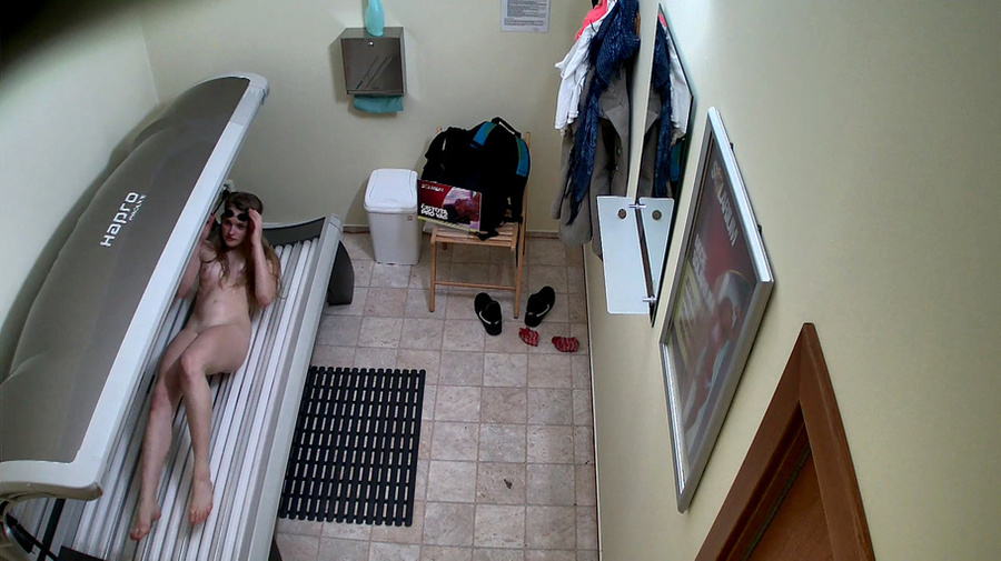 Brown-haired babe takes off her bright panties and white t-shirt - XXXonXXX - Pic 3