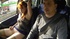 Lustful driver seduced a slutty red-haired beauty in stockings
