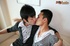 young asian stud gray