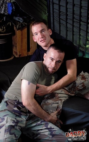 Army studs in black and in green shirts  - XXX Dessert - Picture 2