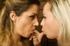 Amazingly hot black underwear excites blonde lesbian