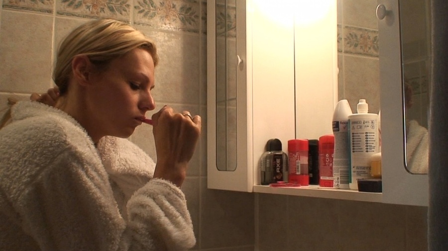 Elegant young blonde with long legs suck a  - XXX Dessert - Picture 3