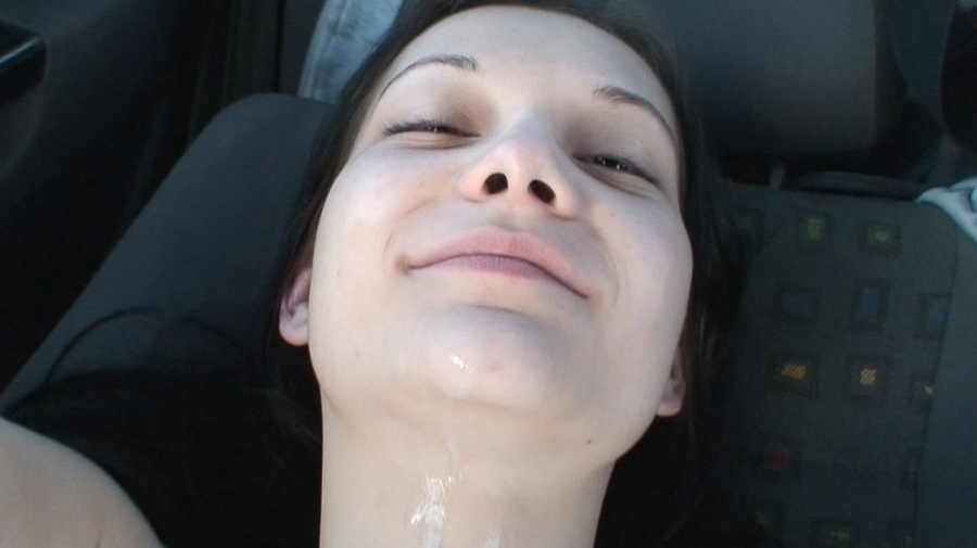 Passionate young brunette is swallowing a c - XXX Dessert - Picture 11