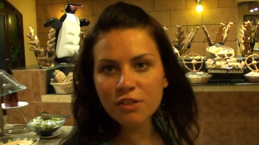 Lustful brunette milf is swallowing a dick  - XXX Dessert - Picture 1