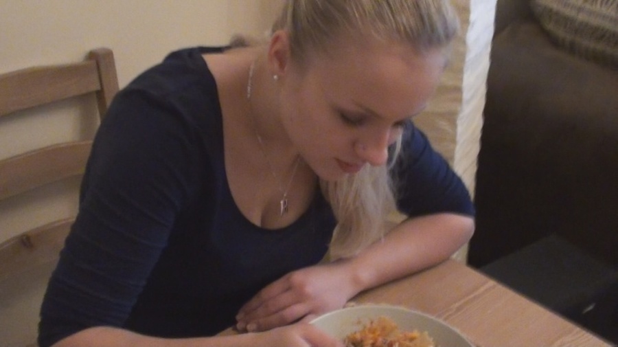 Astonishing busty blonde in see-through lin - XXX Dessert - Picture 11