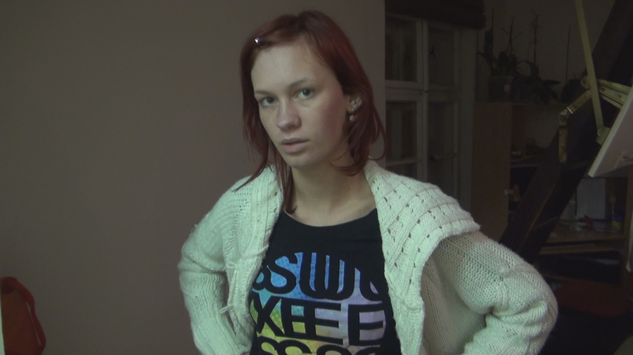 Slender redhead lass with tattoos is swallo - XXX Dessert - Picture 1