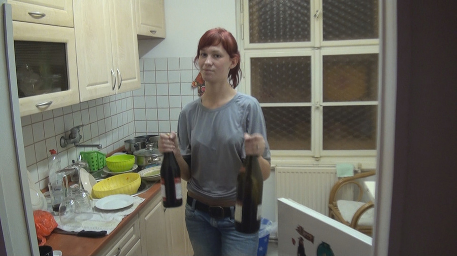 Slender redhead lass with tattoos is swallo - XXX Dessert - Picture 2