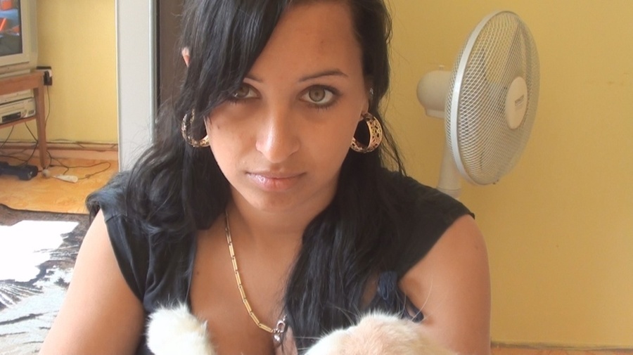 Tight shaved muff of a pigtailed brunette n - XXX Dessert - Picture 1
