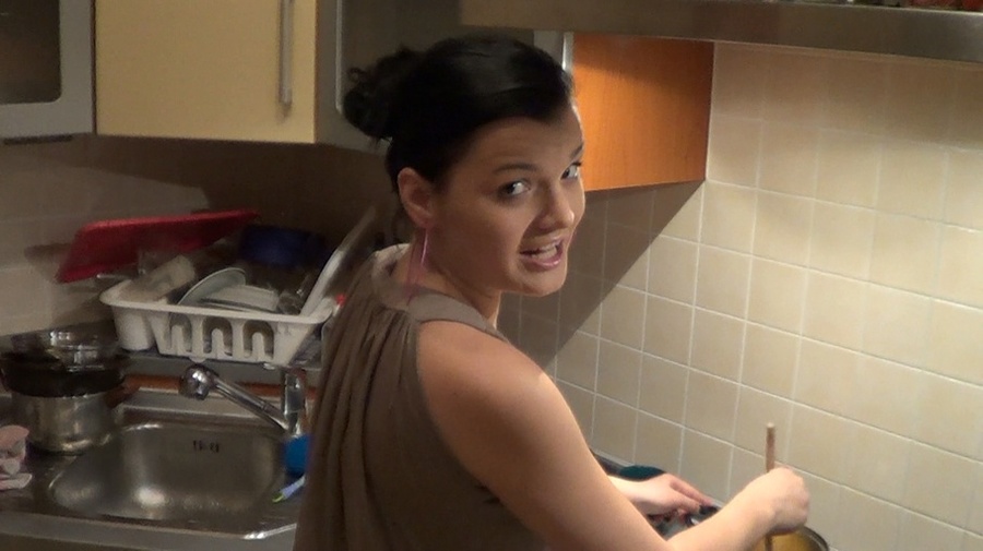Lusty all-natural brunette is trying out bu - XXX Dessert - Picture 1