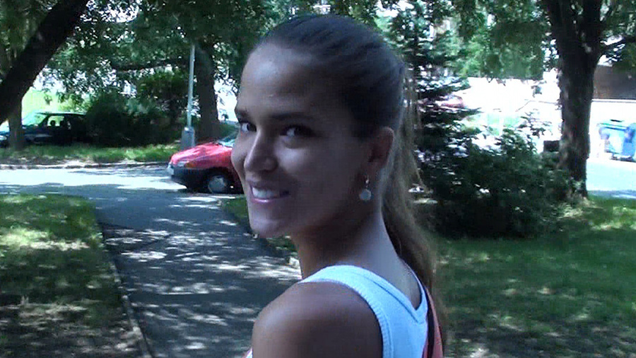 Sexy smiling beauty is getting nailed in th - XXX Dessert - Picture 9