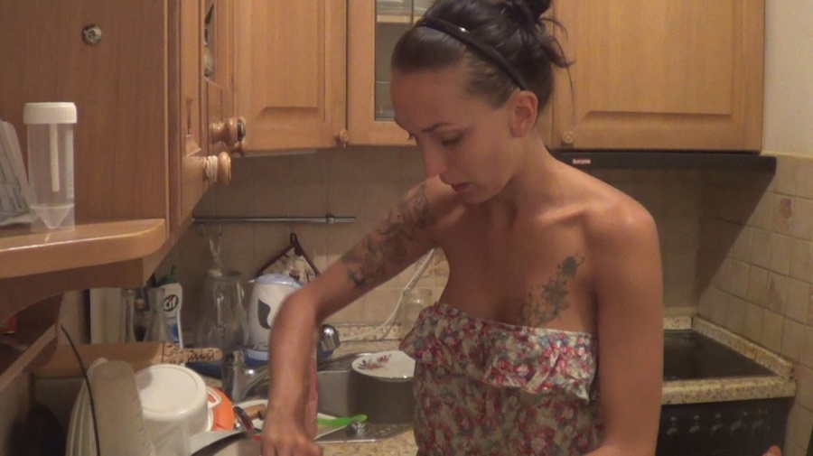 Skinny brunette with enhanced boobs fucked  - XXX Dessert - Picture 1
