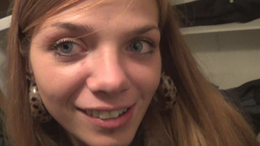 Busty girl with a beautiful face is sucking - XXX Dessert - Picture 1