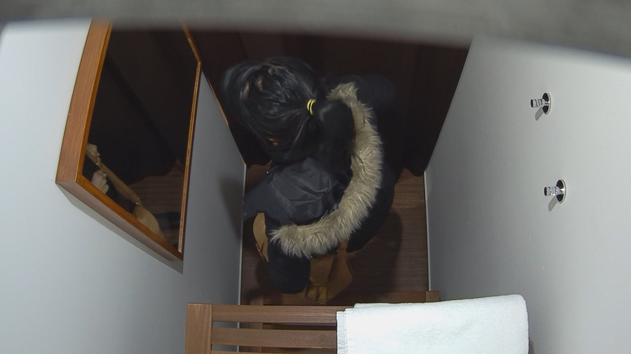 Naked brunette is lying on the table and bl - XXX Dessert - Picture 12