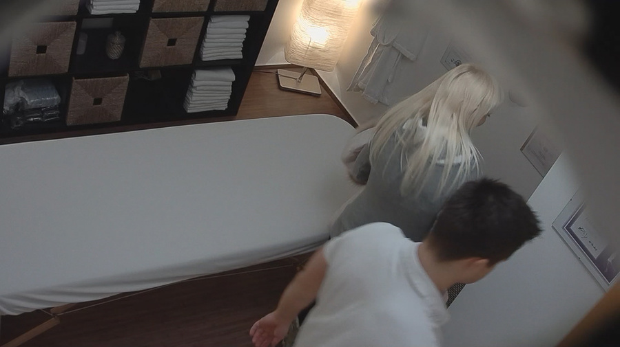 Small-tit blonde fucks with a masseur for a - XXX Dessert - Picture 1