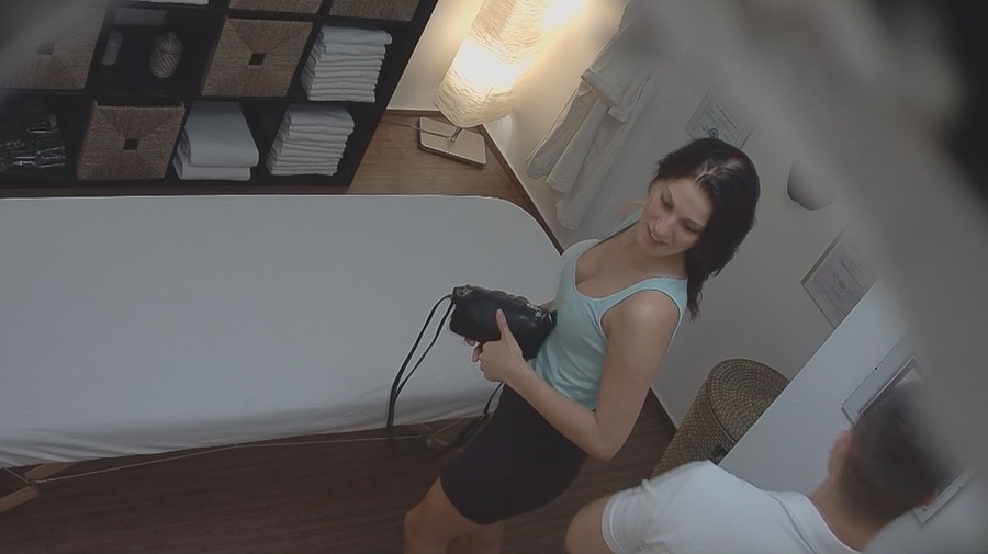 Elegant black-haired beauty takes masseur's - XXX Dessert - Picture 1