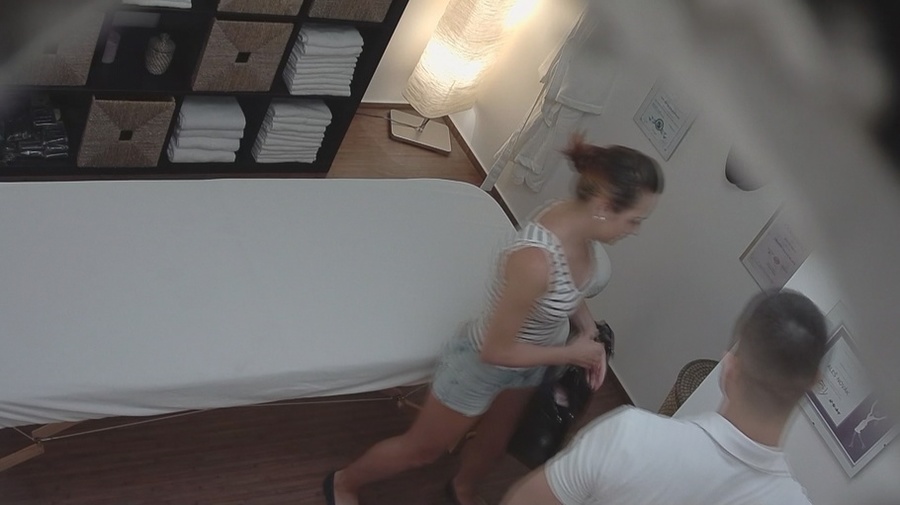 Young brunette with cute small tits suck a  - XXX Dessert - Picture 1