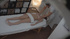 horny masseur oiling and