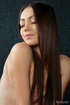 Chick in red nylons in showing hot poses on vinous silk bedding