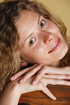 blonde with large breasts