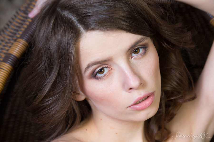Sexy girl in a sassy white dress spreads he - XXX Dessert - Picture 16