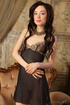 small brunette black see