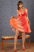 flexible model colorful red