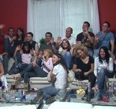 Cool swingers' party with booze, cigarettes and sloppy orgies