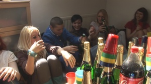 Cunning guys offering alcohol to all chicks at the party to fuck them later all together - Picture 5