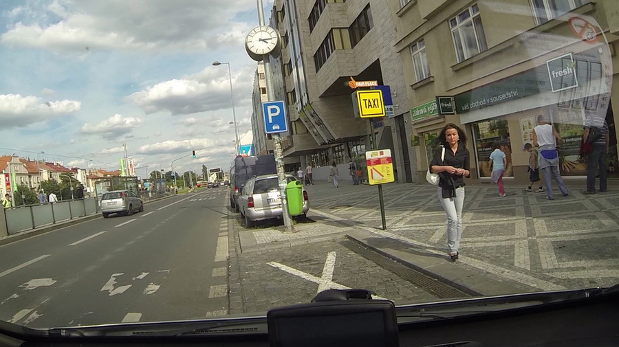 Long-haired brunette in black shirt and pan - XXX Dessert - Picture 1