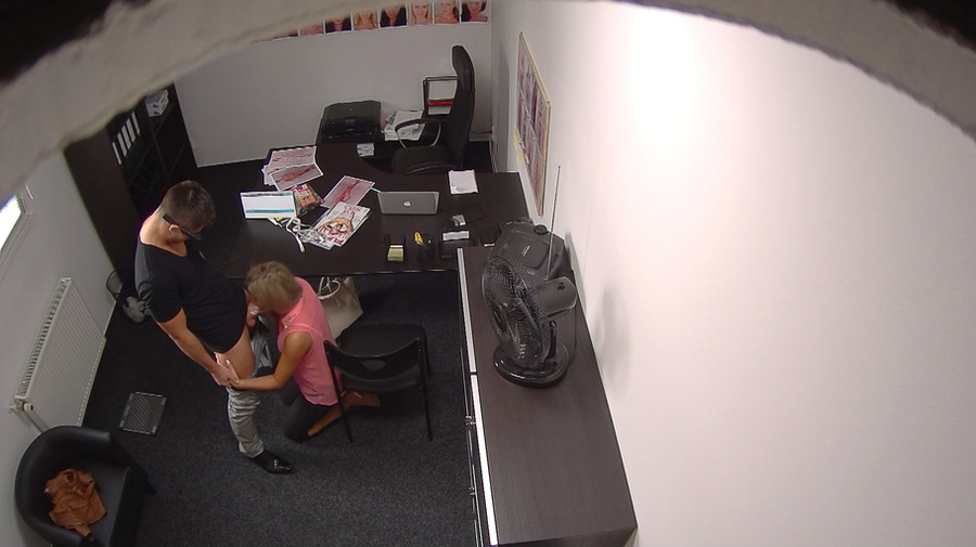 Busty blonde model in pink blouse gets her  - XXX Dessert - Picture 6