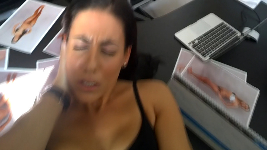 Busty brunette babe in black dress fucking  - XXX Dessert - Picture 6