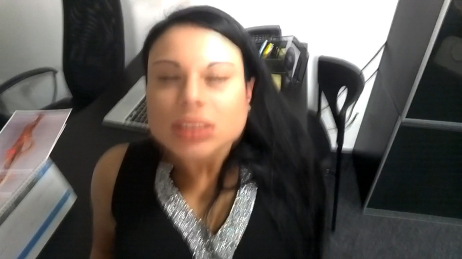 Big-booty brunette doll in dress sucking co - XXX Dessert - Picture 11