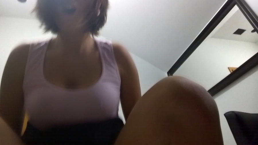 Big-titted brunette in pink vest gets her s - XXX Dessert - Picture 9