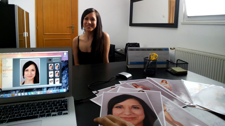 Brunette babe in black dress wants to get j - XXX Dessert - Picture 13